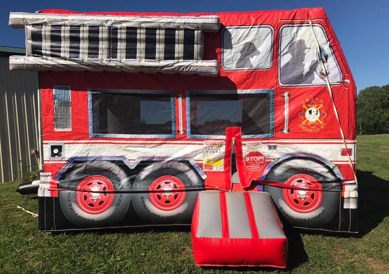 fire truck bounce house rental